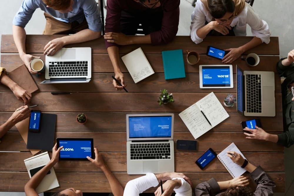 real estate office team